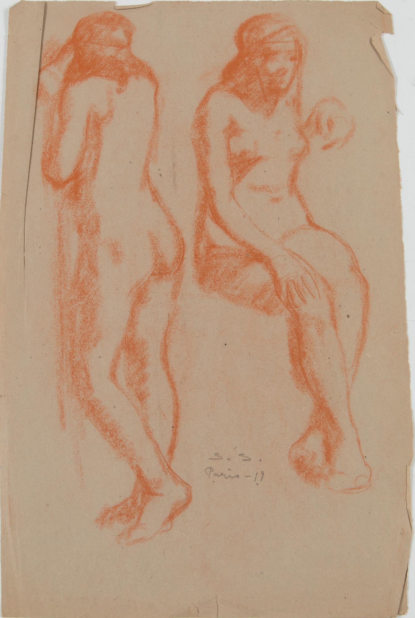 Santeri Salokivi, Studies of  Women Nudes, 5 pcs.