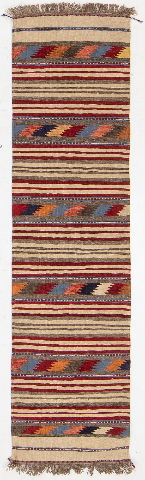 Persian kilim, 252 x 65 cm.