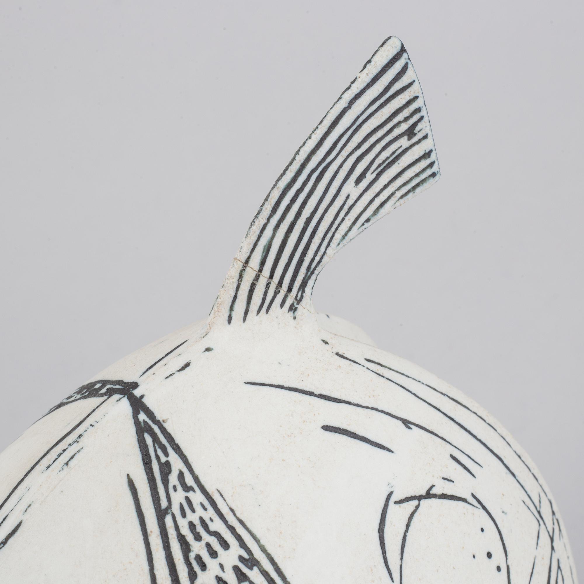 Stig Lindberg, skulptur, stengods, "Springare", Gustavsberg Studio.