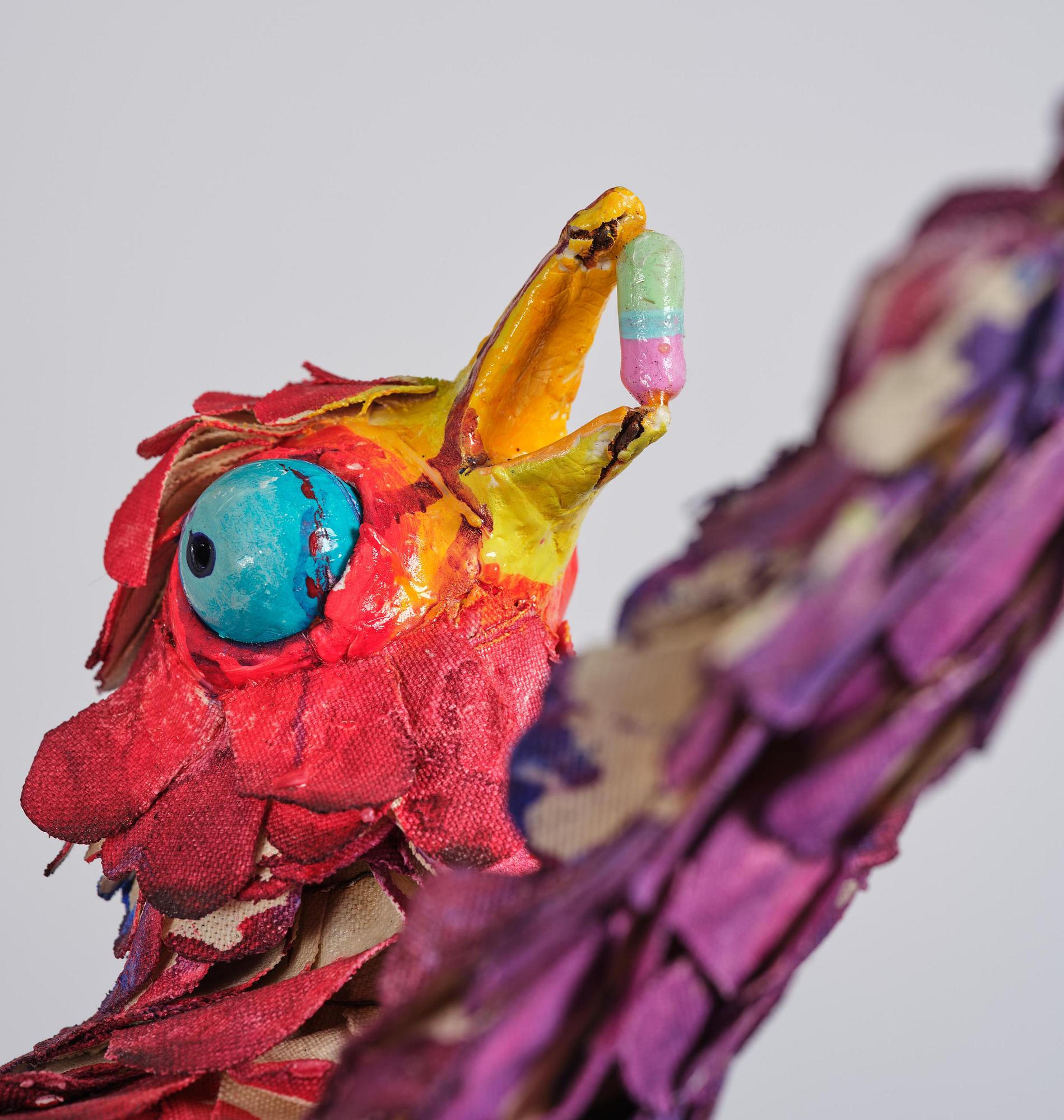 Nathalie Djurberg & Hans Berg, "A Thief Caught in the Act (Flock of Birds)".