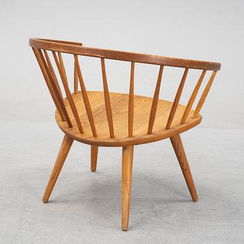 Yngve Ekström, an oak 'Arka' arm chair, model designed in 1955.