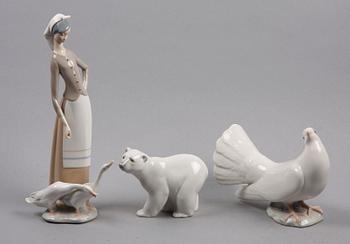 FIGURINER, 3 st, porslin, Lladro.