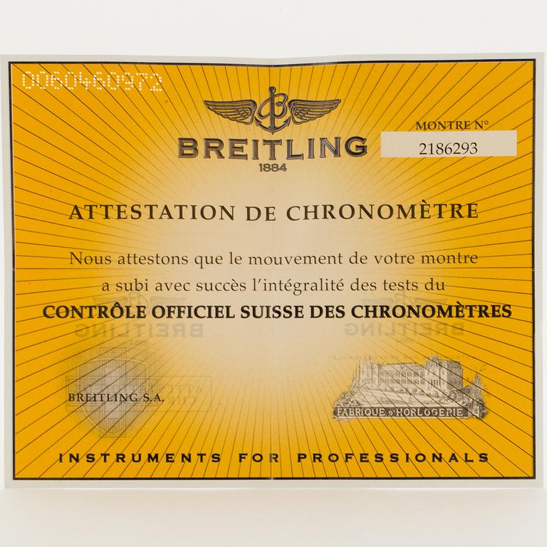 BREITLING, Super Avenger, Chronometre, chronograph, wristwatch, 48,4 mm.