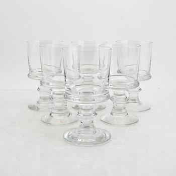 A set of six beer glasses by Signe Persson-Melin.