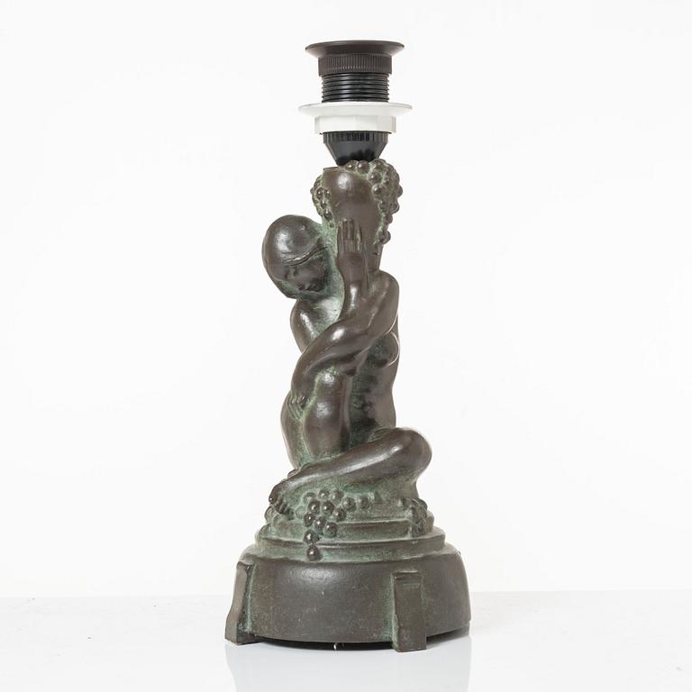 Axel Gute, Table lamp, early 20th century.