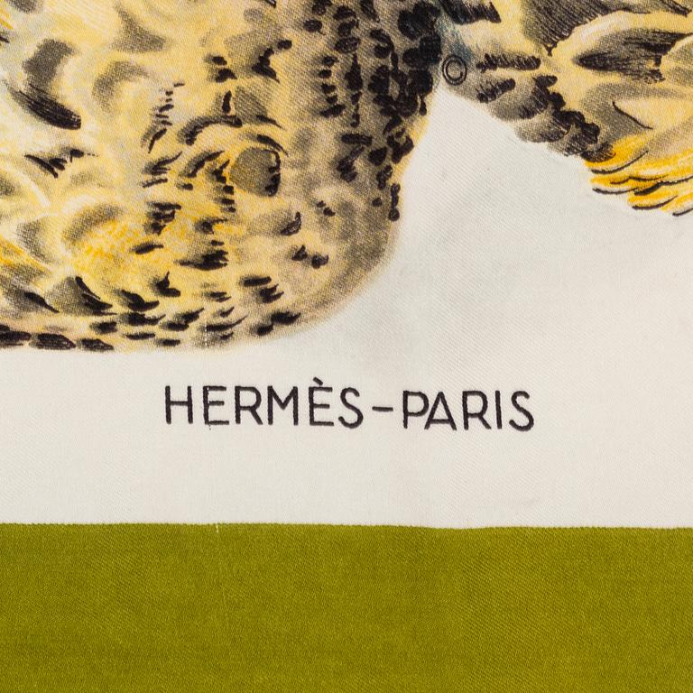 HERMÈS, a 'Belle Chasse' silk scarf.