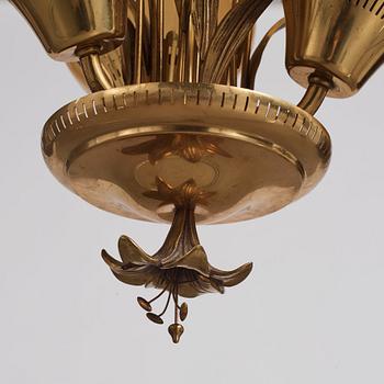 Bröderna Malmströms
metallvarufabrik., a pair of ceiling lamps, Swedish Modern, Malmö 1940's.