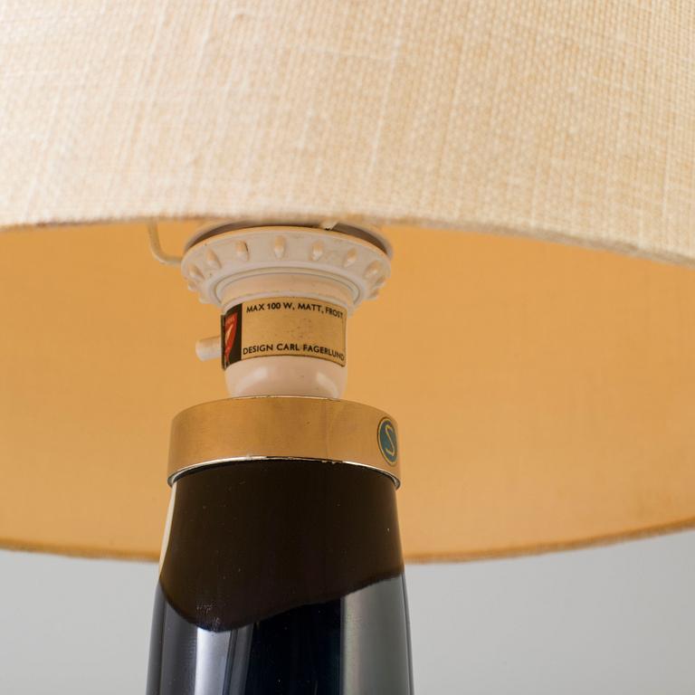 A 1960/1970's table lamp by Carl Fagerlund, Orrefors.