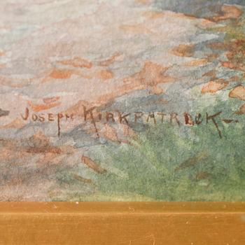 A aquarelle painting signed by JOSEPH KIRKPATRICK.