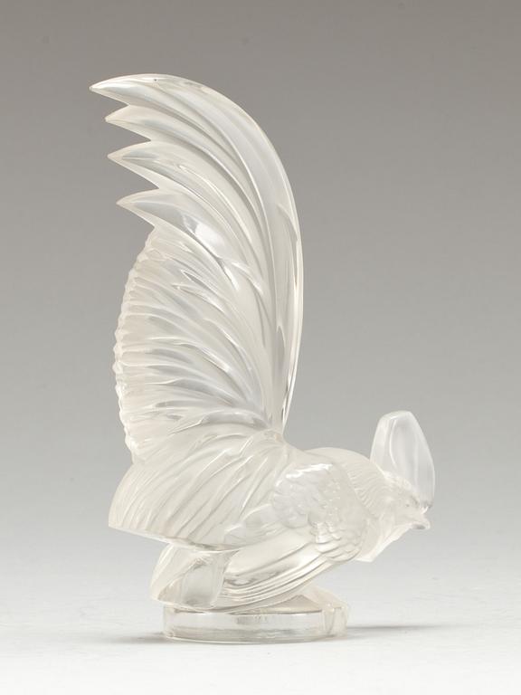 FIGURIN, glas,  Lalique, 1900-talets andra hälft.