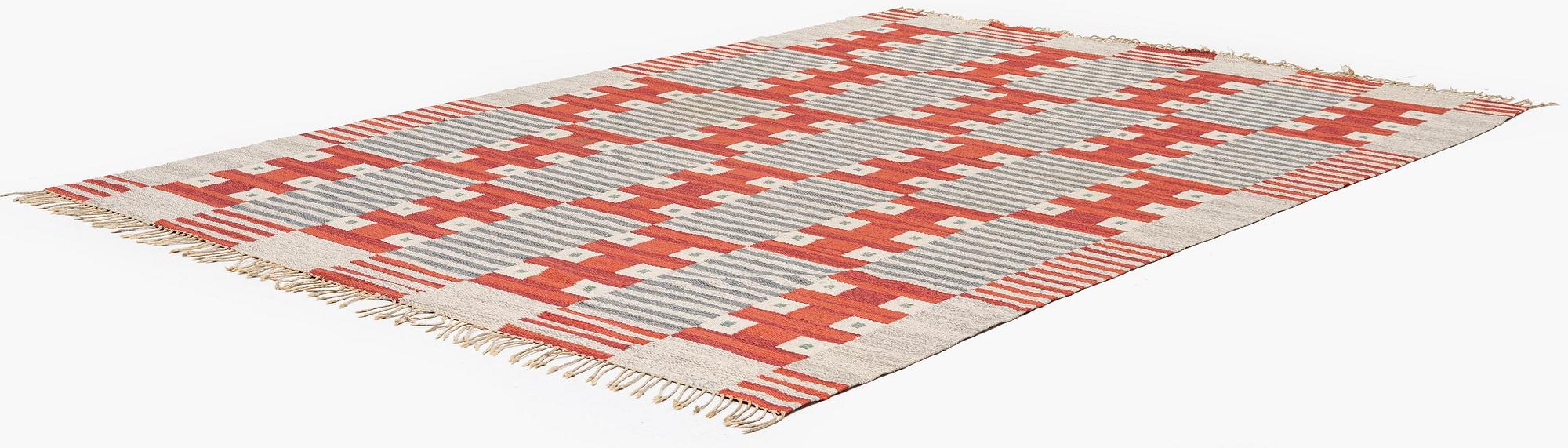 Kerstin Bergman Mauritzson, a flat weave carpet, c. 295 x 204 cm, signed KLH KB.