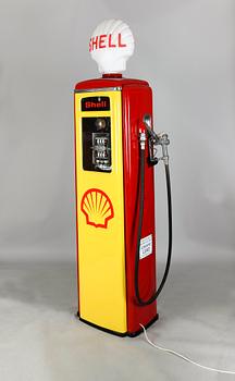 BENSINPUMP, Shell, The Tokheim pump, USA, 1900-talets mitt.