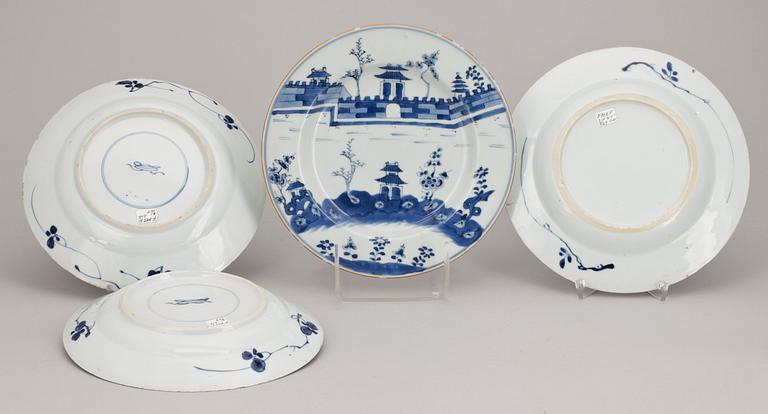 TALLRIKAR, 2+2, porslin, Kangxi, Kina 1600/1700-tal.