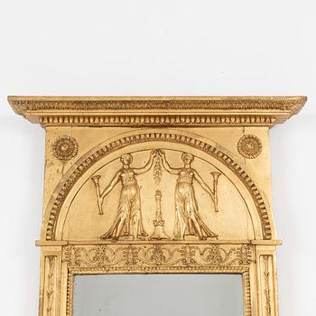 Mirror, late Gustavian, circa 1800.