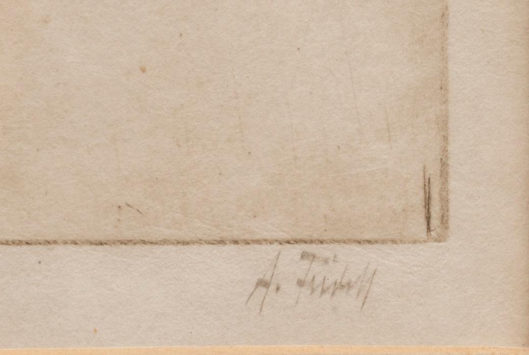 AXEL FRIDELL, torrnål. H.274. Signerad och plåtsign; AFridell London.
