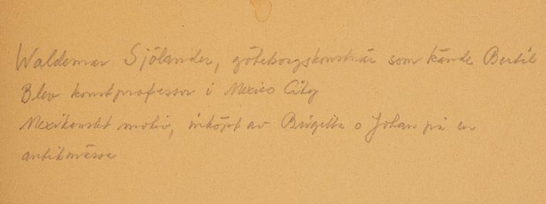 Waldemar Sjölander, Kvinna och hönor.