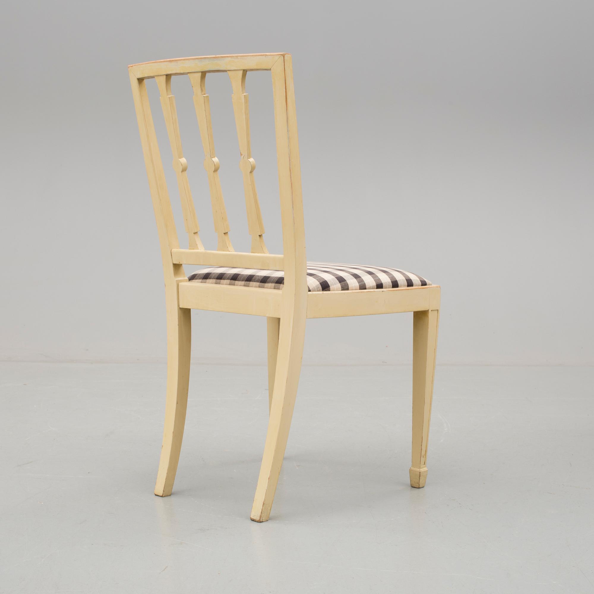 STOLAR, 6 stycken, 1900-talets första hälft.