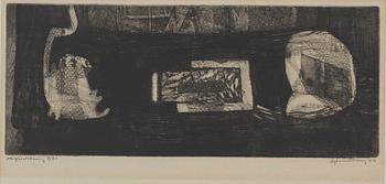 BERTIL LUNDBERG, 2 etchings signed dated and numbered 6/6 -56 och 7/30 -57.