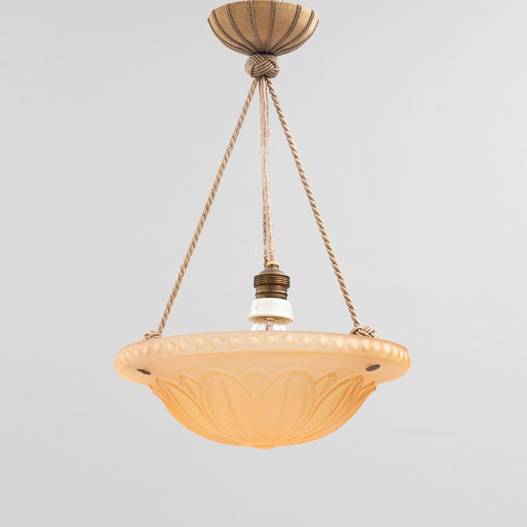 Harald Notini, a ceiling lamp model "10073", Arvid Böhlmarks Lampfabrik, 1920s.