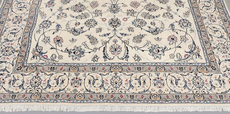 A carpet, Nain Part Silk, S.K 9 LAA, 340 x 250 cm.
