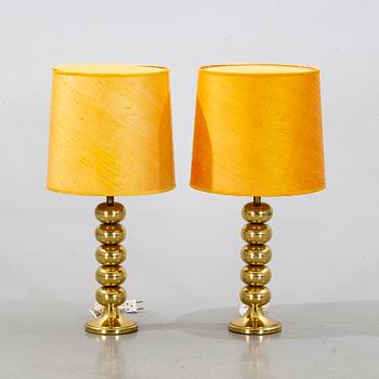 UNO DAHLÉN, a pair of table lamps, Aneta, 1960/70's.