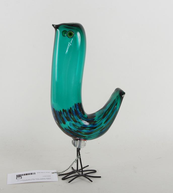 FIGURIN/FÅGEL, glas. ALESSANDRO PIANON, "Pulcino", Vistosi, Italien 1960-tal, modell S 189.