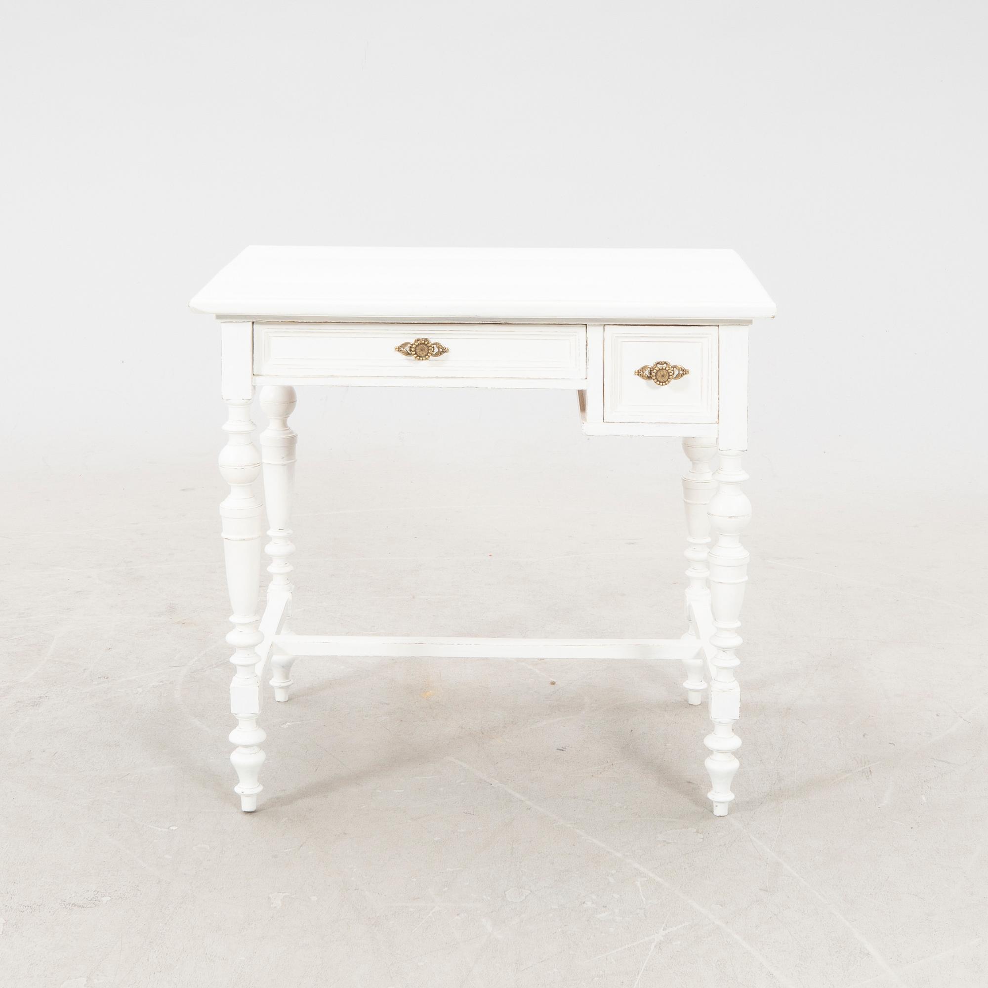 A painted Neo Renaissance desk around 1900.