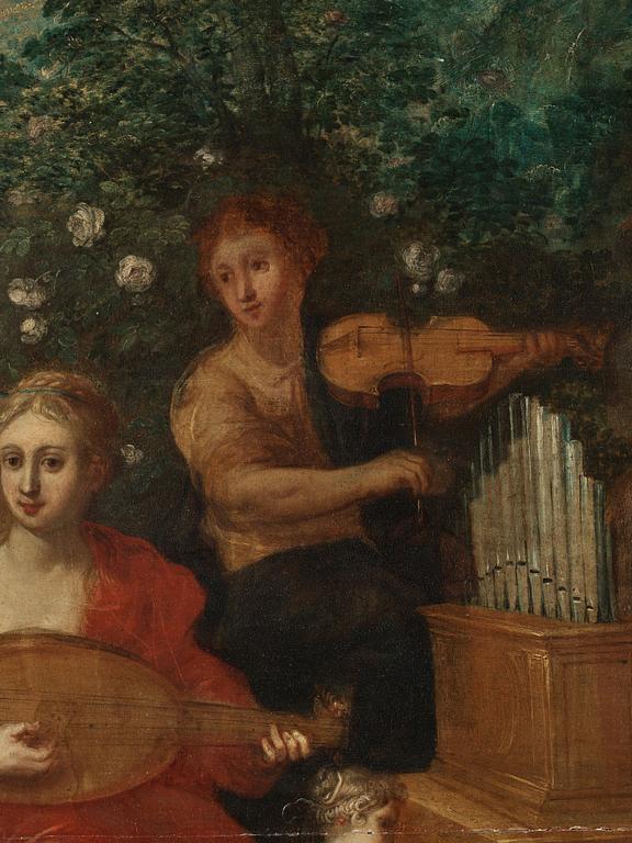 Hendrick van Balen och Jan Brueghel den äldre, tillskriven. Minerva besöker de nio muserna.