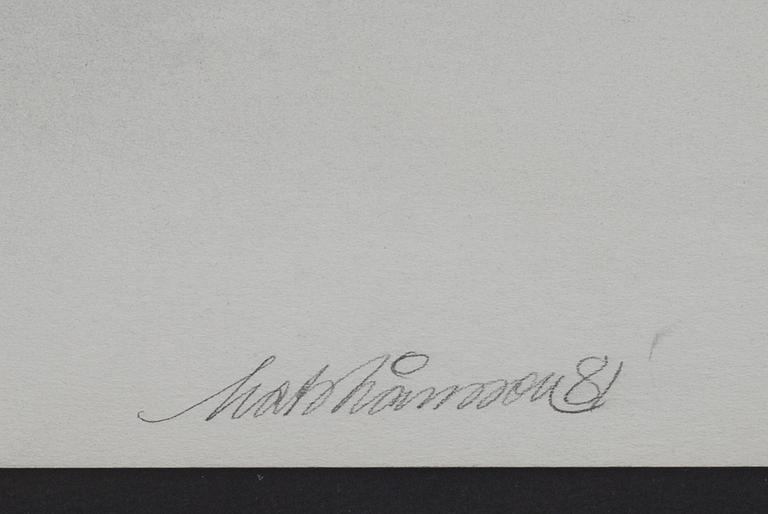 MATS MÅNSSON, akvarell. Signerad och daterad -81.