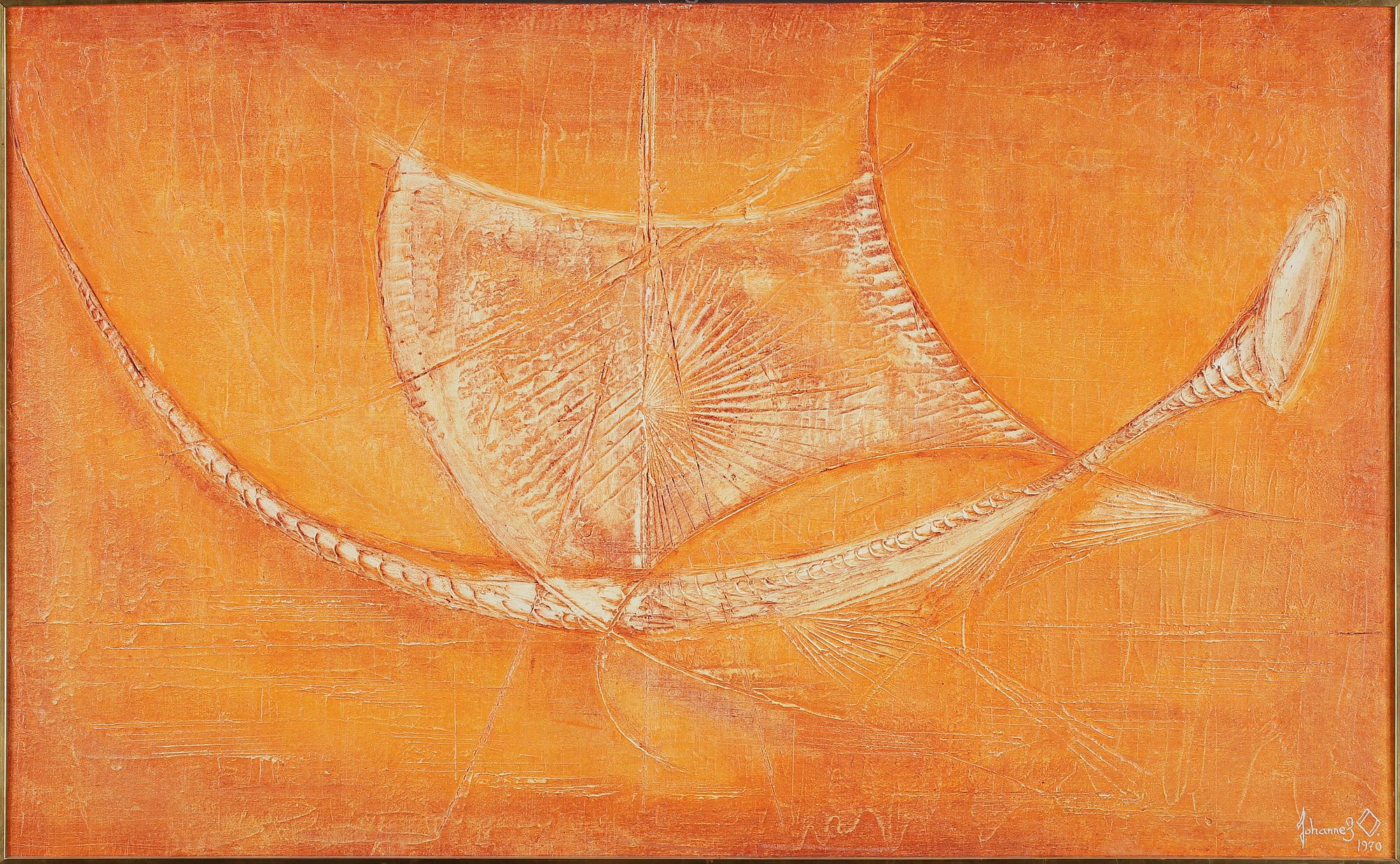 JOHANNES OLSSON, olja på pannå, signerad och daterad, 1970.