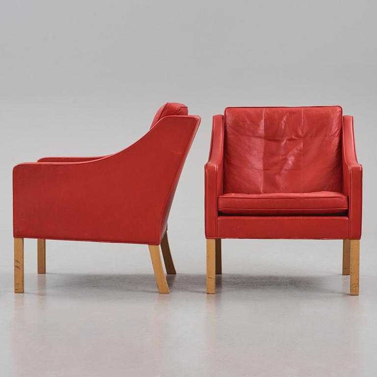 Børge Mogensen, a pair of easy chairs, for Fredericia Furniture, Denmark.