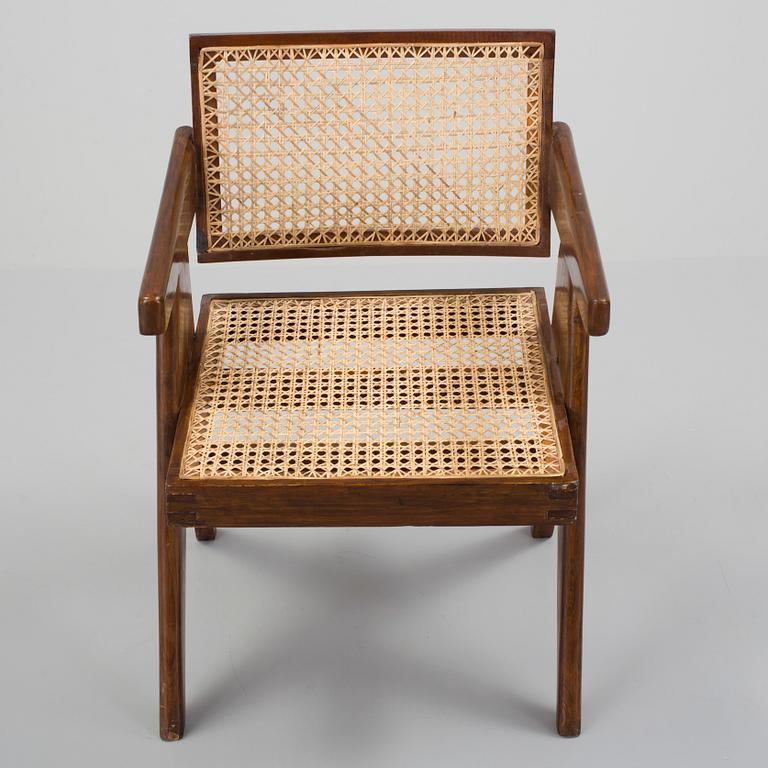 PIERRE JEANNERET, a desk chair for "pigeon hole desk", Chandigarh, India, 1950's.