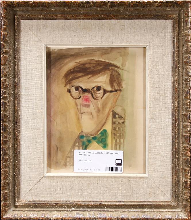 PELLE ÅBERG, tillskriven, akvarell.