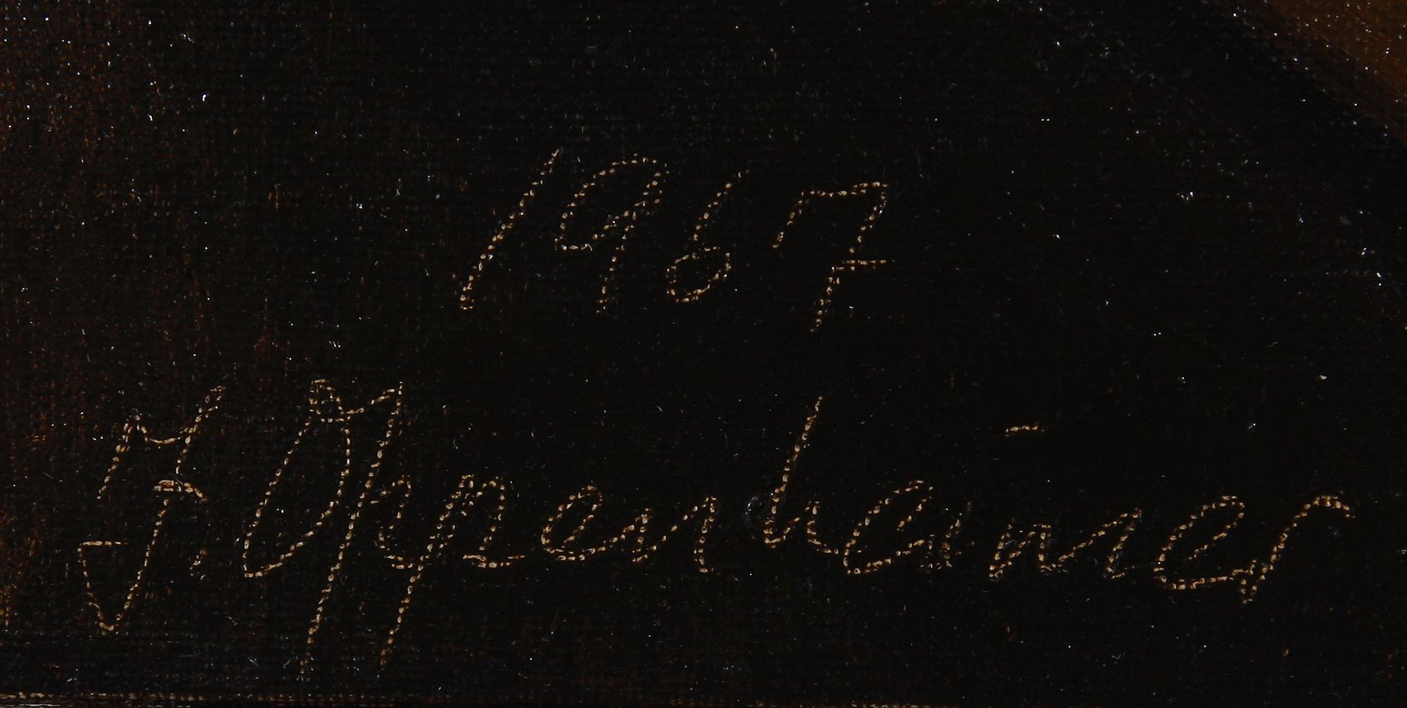 JOHNNY OPPENHEIMER, olja på duk. Sign och dat 1967.
