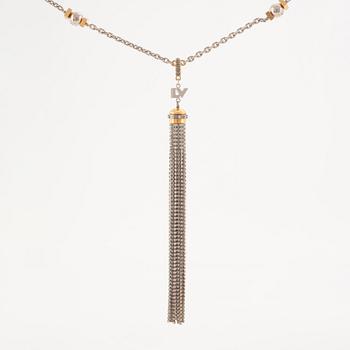 Louis Vuitton, necklace, "All that Jazz Crystal Tassel Pendant necklace".