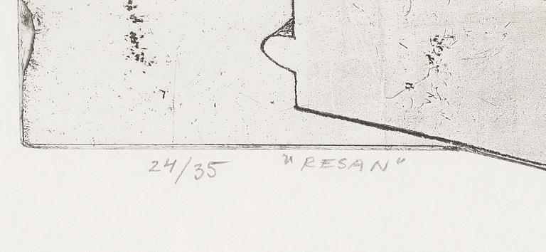 HANS HAMNGREN, färgetsning, signerad och numrerad 24/35, daterad 1970.