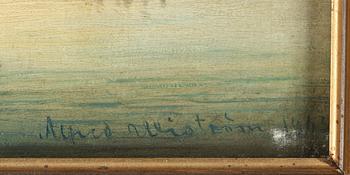 ALFRED WISTRÖM, olja på duk, signerad o daterad 1863.