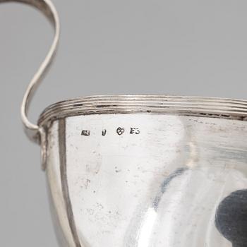 Two Swedish Silver Empire Sugar Bowls, mark of Nils Limnelius,  Stockholm 1811.