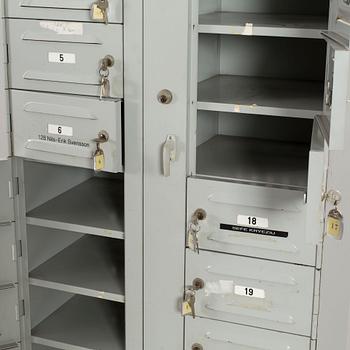 POSTSKÅP, 1900-talets andra hälft,