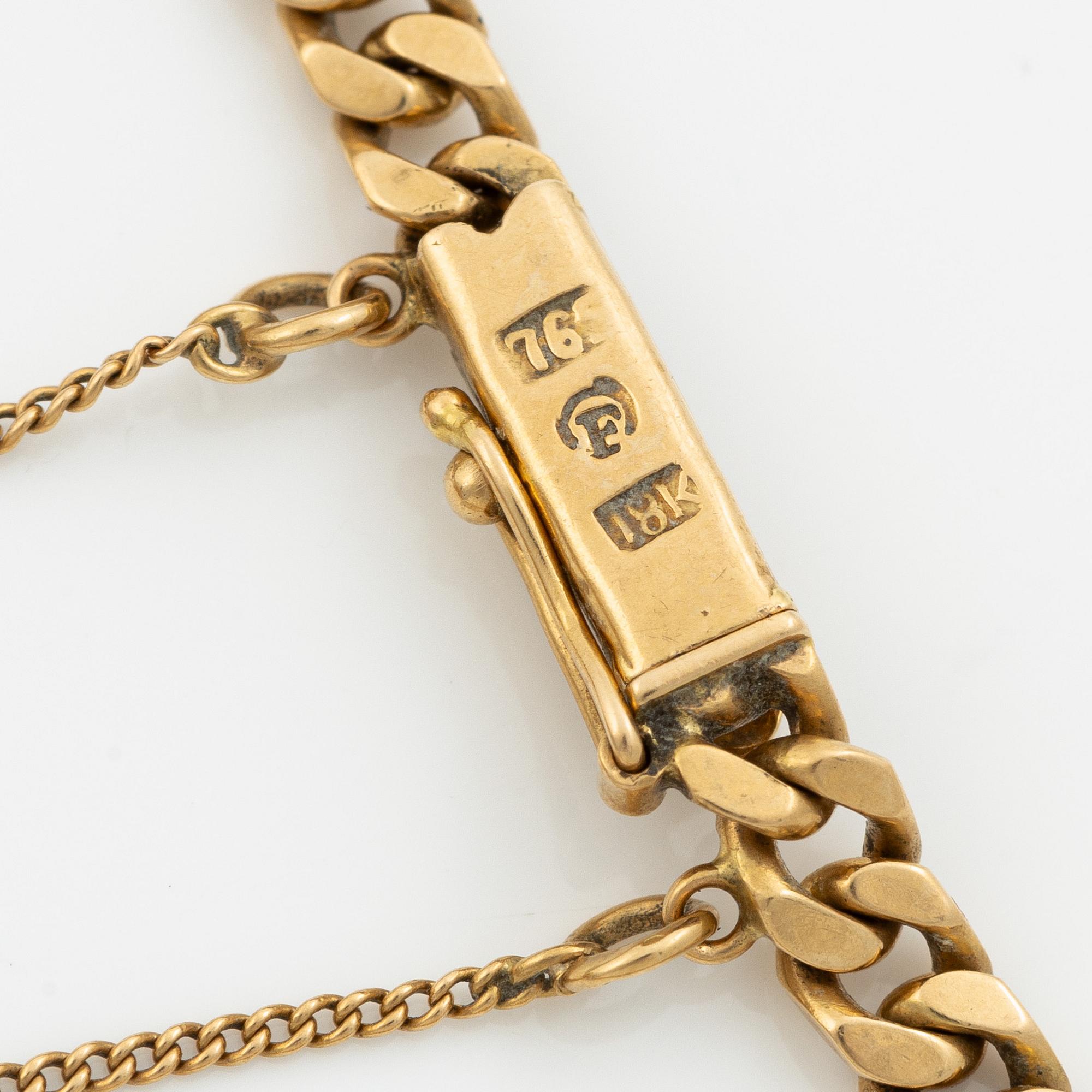 Wristwatch, 22.5 mm, 18K gold.