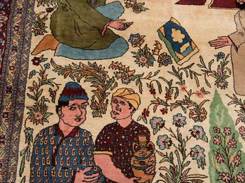 MATTA, old/semiantik, orientalisk, figural, ca 219 x 139 cm.