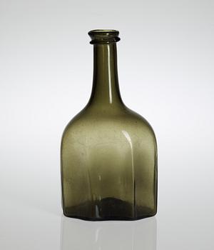 450. FLASKA, glas 1700/1800-tal.