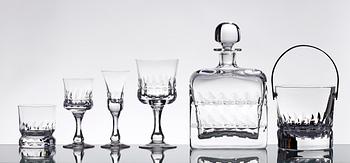 Göran Wärff · GLASSERVIS, kristall, "Prince", 26 delar, Kosta, 1970/80-tal, design: Göran Wärff.