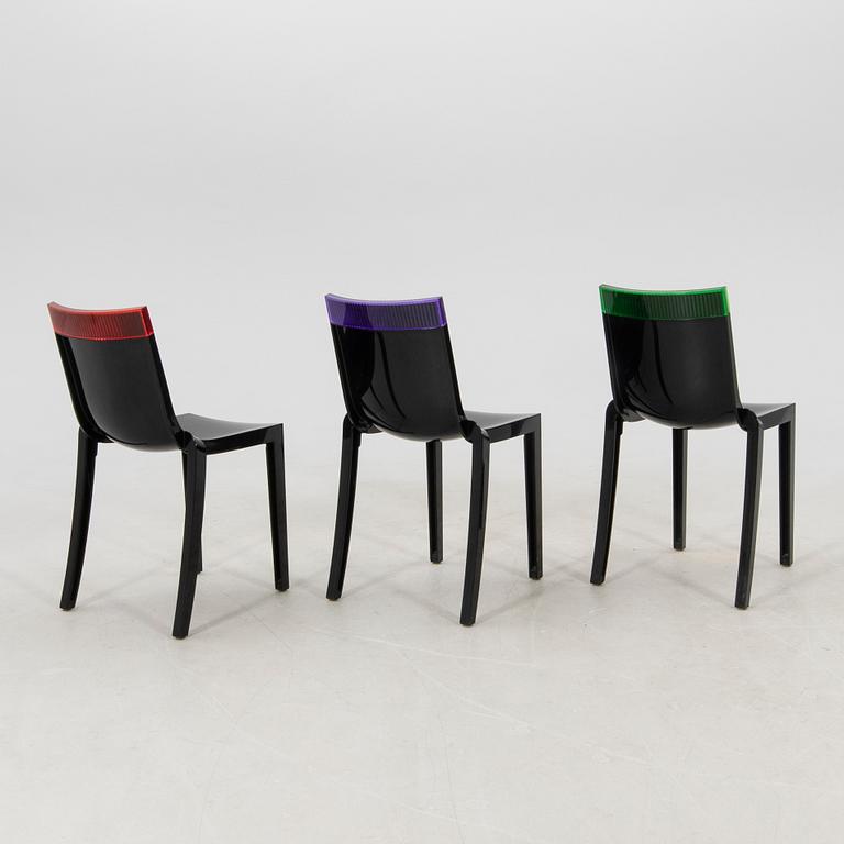 Chairs, 5 pcs "Hi cut", Kartell, 21st century.