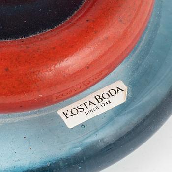 Kjell Engman, skål på fot, glas, Kosta Boda, ej signerad.