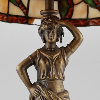 BORDSLAMPA, Tiffanystil, 1900/2000-tal.