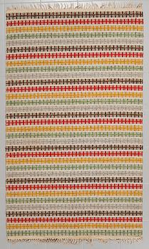 A flat weave, around the mid 20th century, 188 x 111 cm.