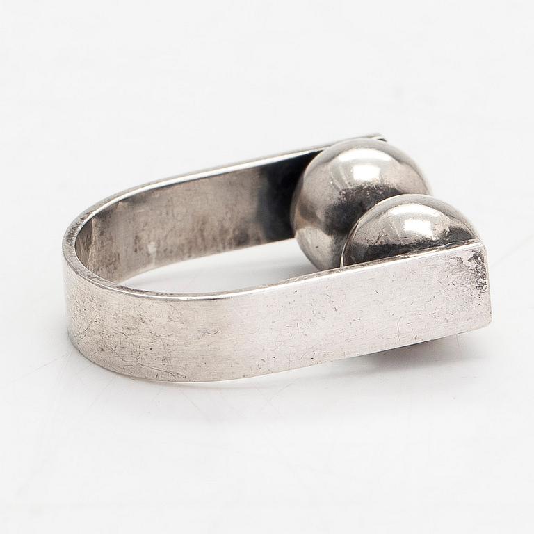 Elis Kauppi, ring, silver, Kupittaan Kulta, Åbo 1966.