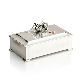 454. Kay Bojesen, a silver matchbox case, Copenhagen.