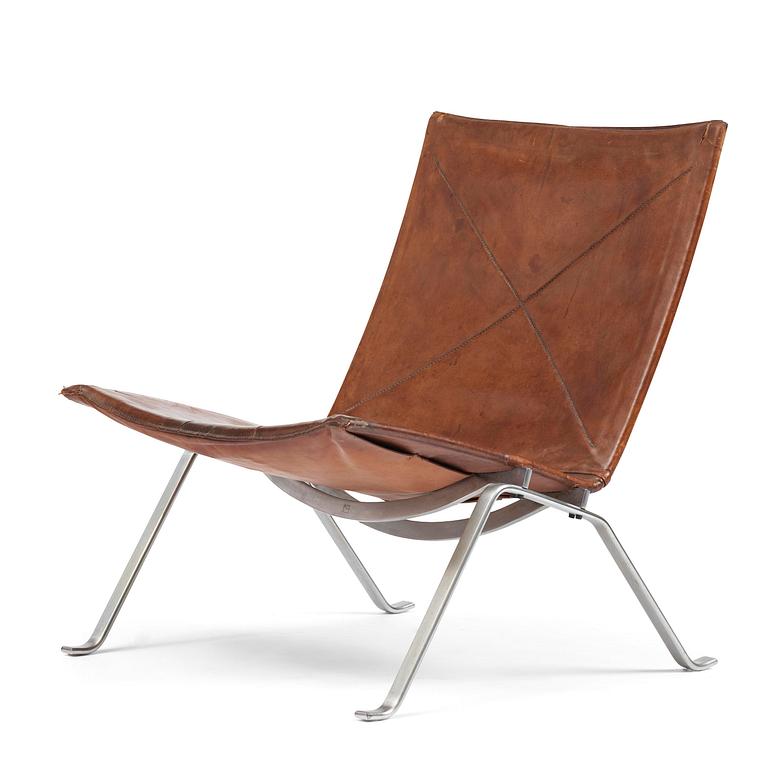 Poul Kjaerholm, a "PK22" easy chair, E. Kold Christensen, Denmark.